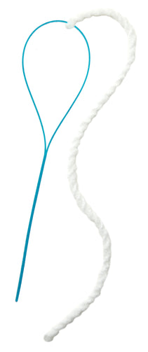 e-z floss threader with floss attached
